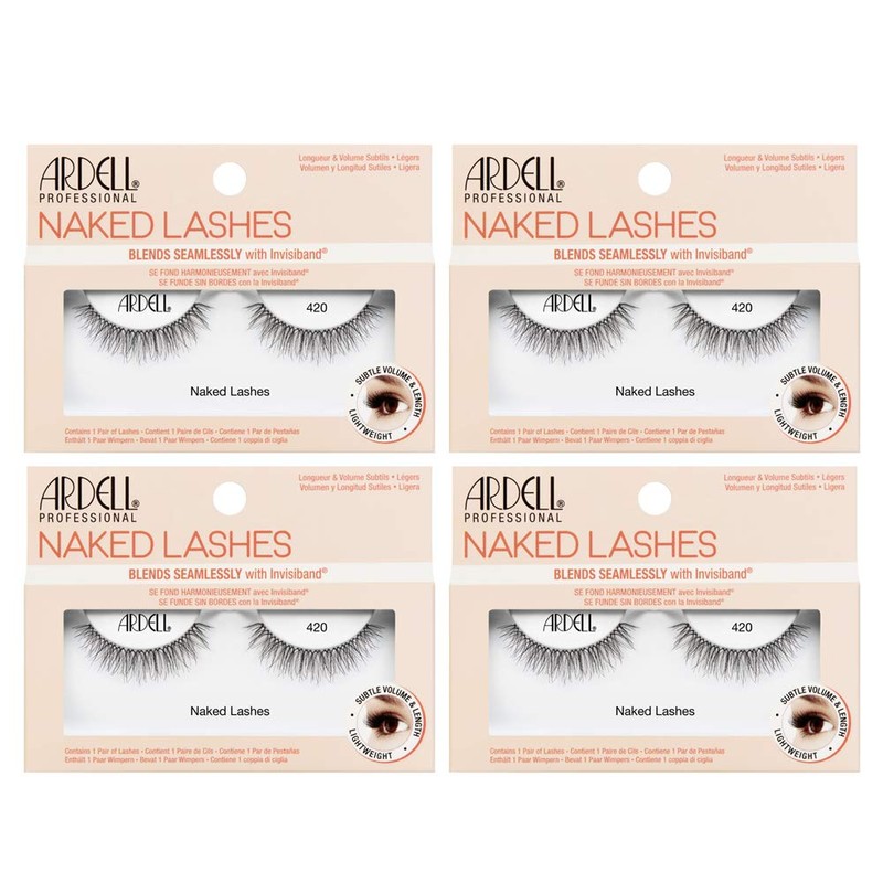 Ardell Naked Lashes 420 – Lightweight Natural Look False Eyelashes,
