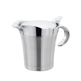 Stainless Steel Gravy Boat 500/750 ml Thermal Gravy Boat with Hinged Lid & Handle Double Insulated Sauce Jug Sauce Bowl Sauce Pot Sauce Boat