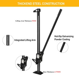 3Ton High Lift Farm Jacks 60 Inch-6600LBS Off Road Jack, Heavy Duty Bumper Jacks, All Fit Tall Utility Farm Jack for Tractor, Truck, SUV, ATV,UTV