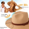 DRESHOW Straw Sun Hat for Women and Men Roll Up
