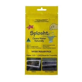 Splosht Water Trough Pack - Dissolvable Sachets - No Measuring. Reduces Algae and Sludge Naturally - Safe for Horses, Sheep and Cattle. - Treats 100-1000 litres for 3 Months.