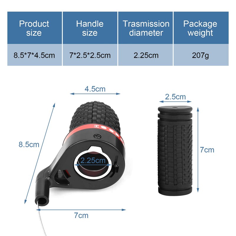 Yosoo Bicycle Gear Lever, Bike Speed Shift Lever Twist Grip