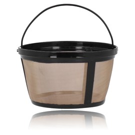 Fondo de Malla de Canasta Café Dorado, Filtro de café de Cono Reutilizable Buena Permeabilidad para Cafeteras de Goteo, Reusable Coffee Filter for Mr. Coffee Machines