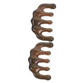 Healvian 2pcs Scalp Massager Wide Tooth Comb Handheld Face Body Acupoint Massager Tool