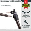 Sterling 1810 AK 18mm Heavy Duty Armoured Locking Cable, Black