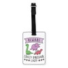 Gift Base Beware Crazy Dinosaur Lady Visual Luggage Tag with