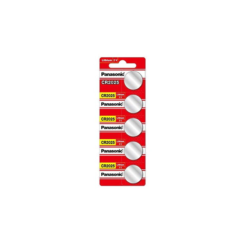 Panasonic Pila Tipo Moneda Modelo Cr-2025pm/5b, Rojo