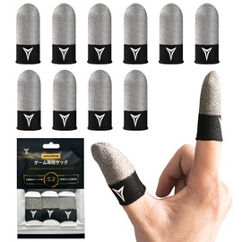 ANACEND Finger Sack with No Tape, Super Sensitive Gaming Finger Sack, Smartphone Finger Sack, Compatible with All Fingers, Perfect Tightness, Seamless, Anti-Slip, Anti-Fingerprint, Smooth Finger