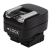 Hot Shoe Adapter with Extra PC Sync Connection Port, for