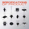 A-Premium 102PCS Bumper Clips Fender Liner Fasteners Kits Compatible with