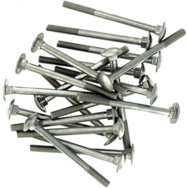 M5 (5mm x 45mm) Cup Square Carriage Bolt (Partially Threaded) - Stainless Steel (A2) (Pack of 10)