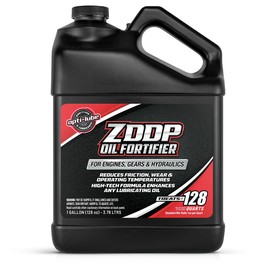 Opti-LUBE ZDDP Oil Fortifier: 1 Gallon with Accessories (1 Plastic Hand Pump, 1 Empty 16oz Bottle, 1 Empty 8oz Bottle), Treats up to 128 Quarts of Oil