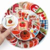 100PCS Tomato Sticker for Teens Girls Kids,Cartoon Vegetables Red Fruit