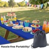 Smiry Picnic Table Cover with Bench Covers, Waterproof Elastic Fitted