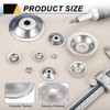 sourcing map 16 Pcs M5 Arbor Washer, 1.3x25mm 304 Stainless