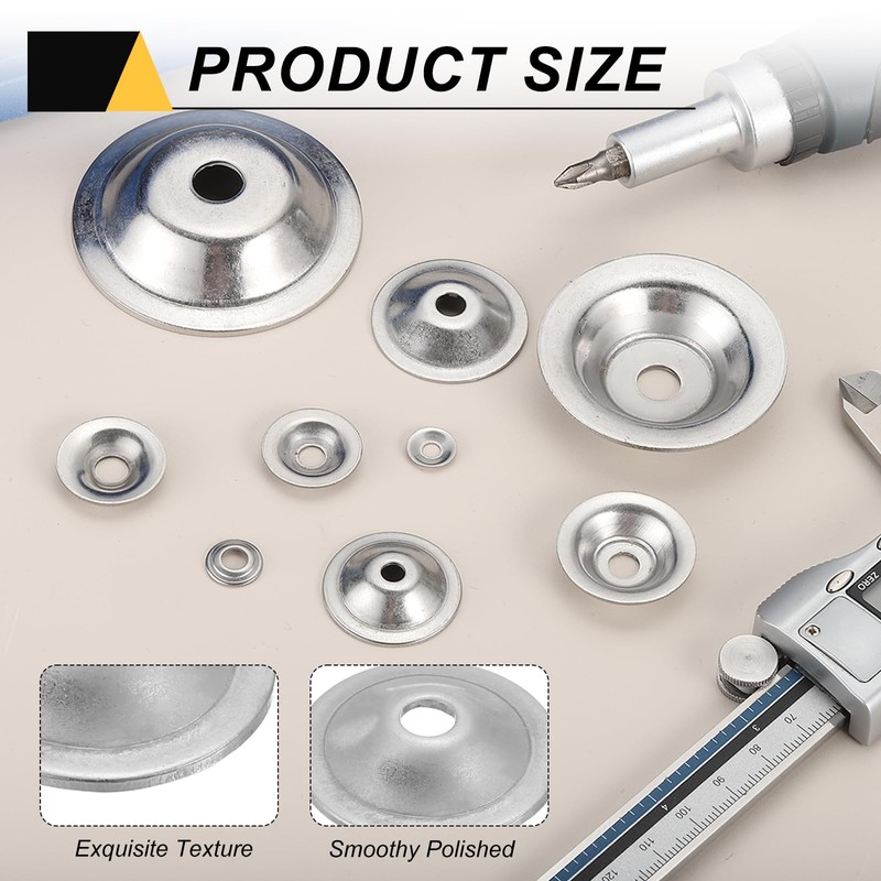 sourcing map 16 Pcs M5 Arbor Washer, 1.3x25mm 304 Stainless