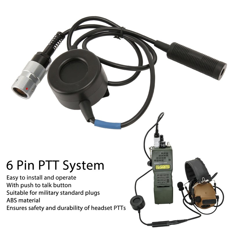 6 Pin PTT Adapter Plug and Play Safe Stable Durable