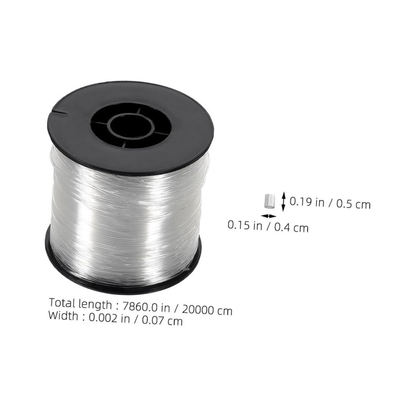 TEHAUX 1 Set Clear Invisible Fishing Line Nylon Fishing Wire