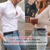 WERFORU 2 Pack Unisex 2 Loop No Show Elastic Belt