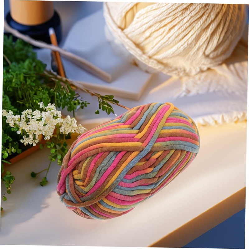 Tofficu Rainbow T Shirt Yarn for Beginners Soft Chunky Yarn