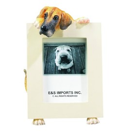 Great Dane Picture Frame Holds Your Favorite 2.5 by 3.5 Inch Photo, Hand Painted Realistic Looking Great Dane Stands 6 Inches Tall Holding Beautifully Crafted Frame, Unique and Special Great Dane Gifts for Great Dane Owners