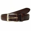 atelierCODEL Men's Leather Business Tochigi Leather Gentleman Belt, dark brown