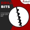 findmall Earth Auger Drill Bits 4" 6" 8" 10" 12"