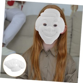 SAFIGLE 6pcs Blank Clown Masks for Boys and Paper Masks for Arts and Parties Safe and Lightweight for Creative Decoration and Festive Fun