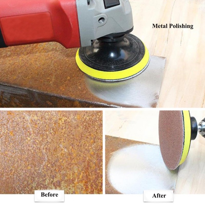HOTCKB 60 x Sandpaper 75 mm without Hole Sanding Sheet