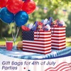 Landhoow 36 Pack American Flag Gift Bags Large 4th of