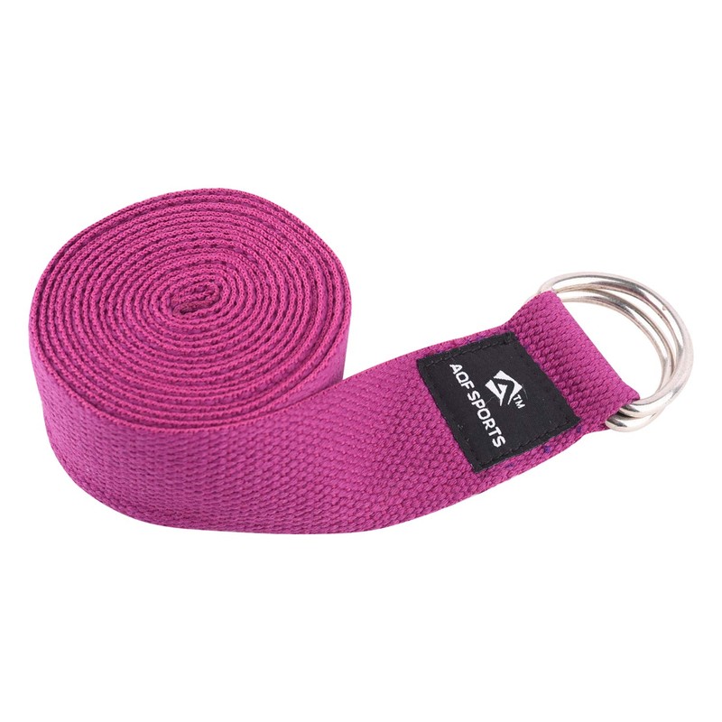 AQF Yoga Strap, 6ft 8ft 10ft Soft Cotton Leg Stretcher
