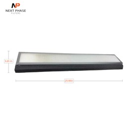 Cabin Filter - Pack of 1 - Compatible with Case New Holland Backhoe Loaders Super Series, Case Combines Axial-Flow & Foragers - Cabin Air Filter Replacement for O.E. 360260A2; Baldwin PA5668; WP10005