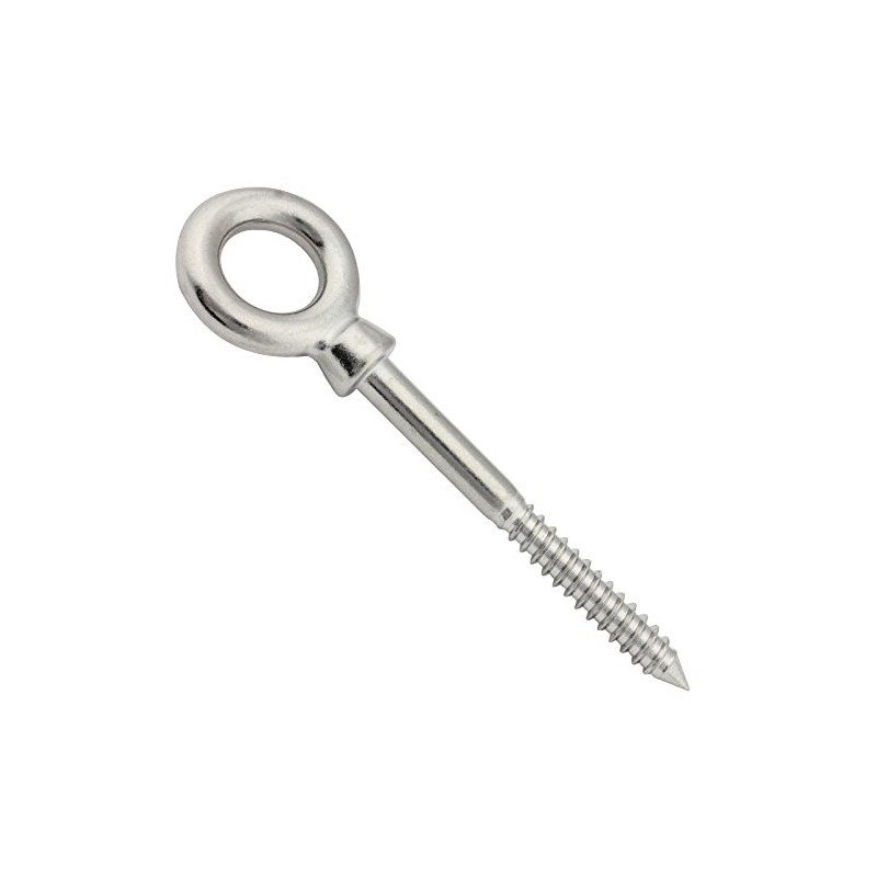 Eye bolt with wood thread, 8 x 80 mm, 1