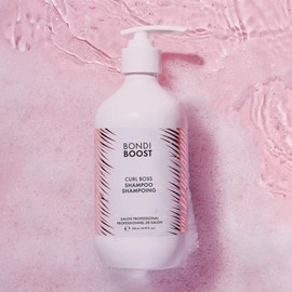 BONDIBOOST Curl Boss Hair Shampoo [16.90 fl oz], Define + Enhance Wavy/Curly/Coily Hair Shape, Eliminate Frizz + Boost Shine, Smooth + Nourish Dry Hair, Vegan + Sulfate + Cruelty Free