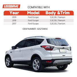 Ussbaye Tail Light Compatible with 2017 2018 2019 Ford Escape S,SE,SEL,Titanium, Rear Taillights with Bulb and Harness, Left Driver Side Tail lamp Assembly OE: GJ5Z13405C