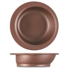Skater (スケーター) Wood Grain Easy-to-Scoop Bowl 340ml Brown Made in Japan NPLS1