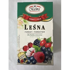 Malwa Herbata Owocowa - Lesna (Forest Fruit Tea), Poland, Pack of 3, 40 g