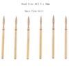 MZCMSL Flame Cuticle Drill Bit Set with Case, 6pcs Pro