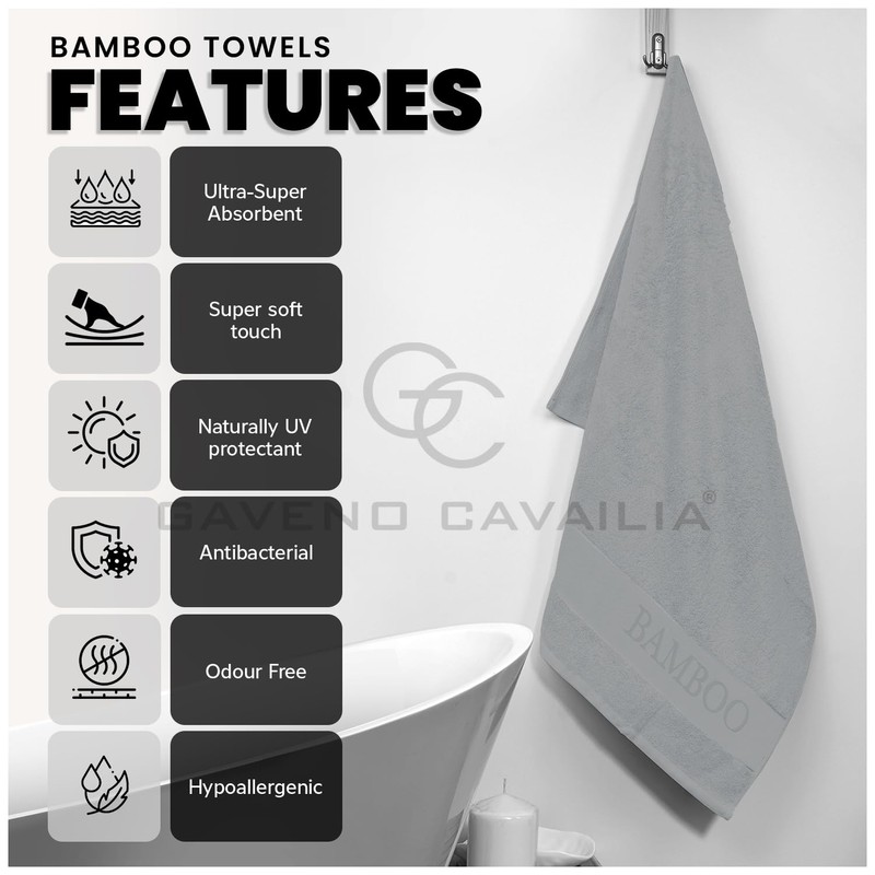 GC GAVENO CAVAILIA Bamboo Hand Towels 2 Pack - 500