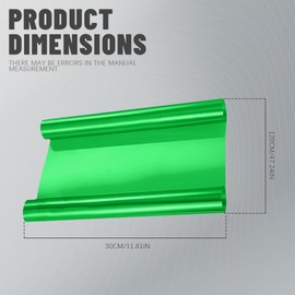 HEVLE Car Light Tint Film, Car Tint Film, Car Light Film Sticker, Car Decoration Accessories Car Light Self-Adhesive Tint Film Universal for Brake Light Headlight Tail Light Fog Light (Green)