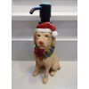 Dog CHRISTMAS SOAP DISPENSER Golden Labrador Retriever Spaniel Lotion Santa