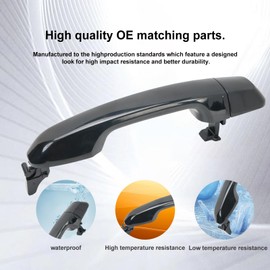 KASturrboo Exterior Door Handle Set Compatible with 4Runner GX460 2010-2020, Not for Keyless Entry, 4 Pack Front Rear Left Right Outside Door Handle 6921035180B0, 6921060260, Chrome