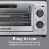 Proctor Silex 4 Slice Countertop Toaster Oven, Multi-Function with Bake,