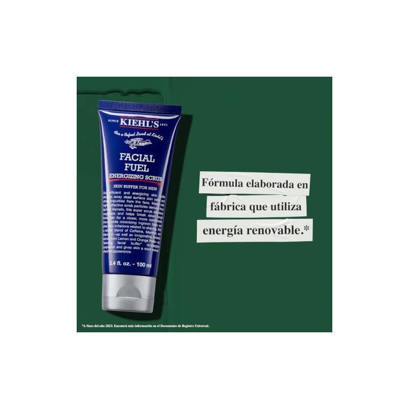 Kiehl’s Facial Fuel Energizing Scrub - Exfoliante Facial para Hombre,