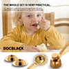 DOCBLACK Stainless Steel Egg Cracker Topper Set with Egg Separator