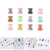 BIUDECO DIY 3D Cartoon Bear Nail Art Charms Rhinestones Manicure