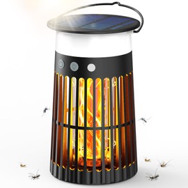 Solar Lantern Outdoor Lights, PhatroyYee Flickering Flame Solar Lanterns Lights Outdoor Waterproof, with White Reading Light, HangingDecorative Solar Powered Lanterns for Yard Patio Tree Garden Decor
