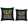 Escape Room Master Funny Escape Game Throw Pillow
