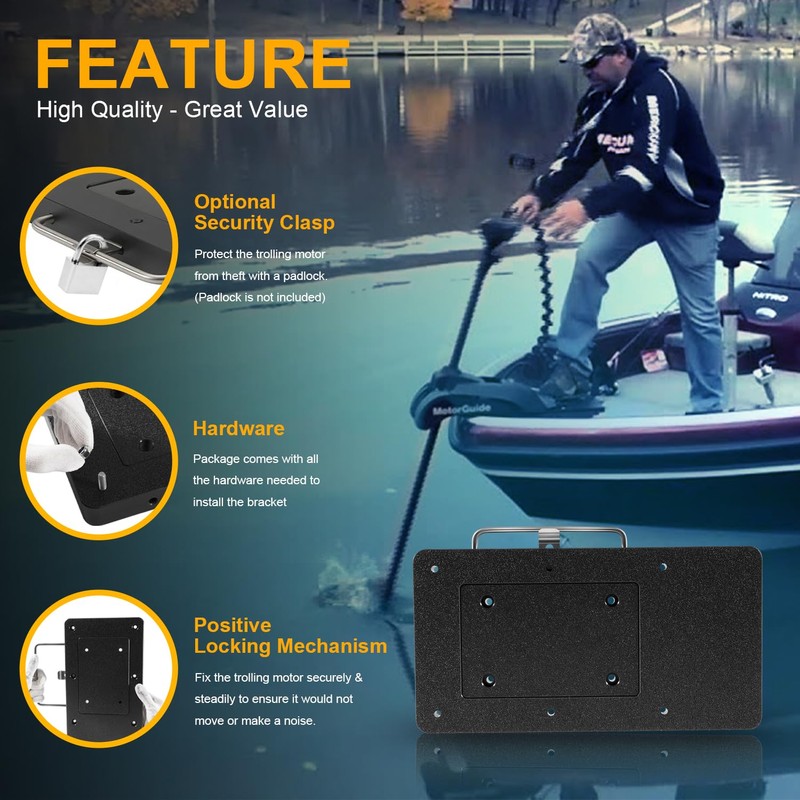 8M0120717 Xi Series Trolling Motor Quick-Release Mounting Bracket Kit for