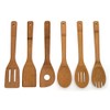Lipper International 826 Bamboo Wood Kitchen Tools in Mesh Bag,